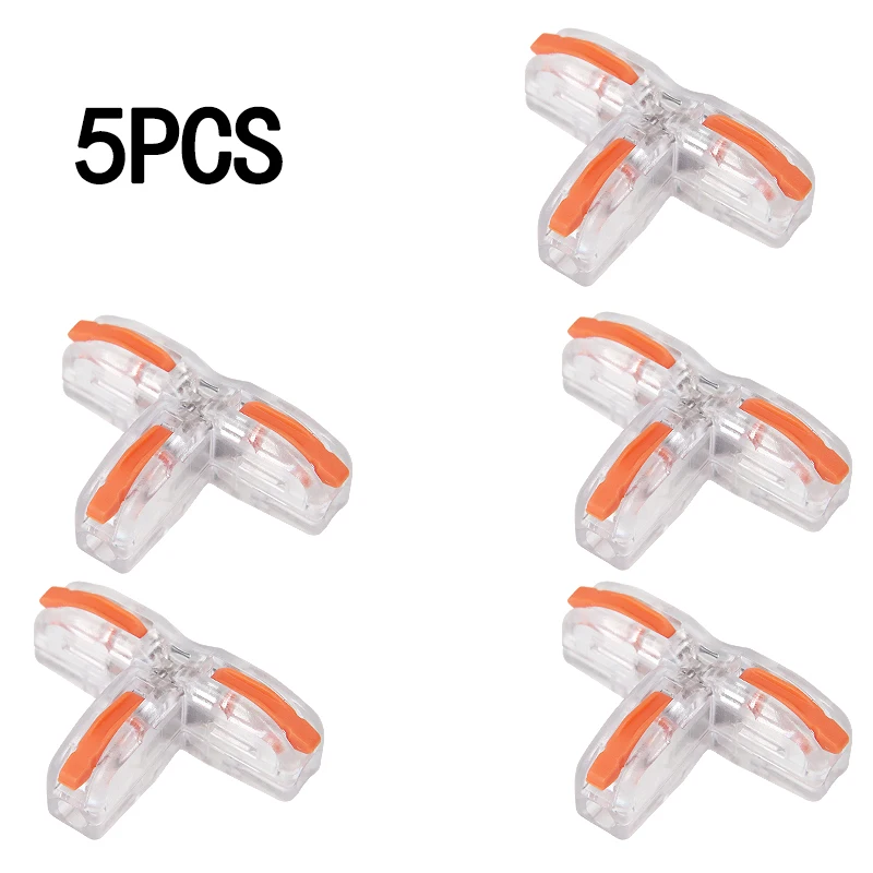 5PCS/10 stücke T3 Schnell Stecker T-Clip Drei-Wege Und Vier-Wege Splitter T-Clip kabel Zweig Schnell Stecker Terminals – Detail 5