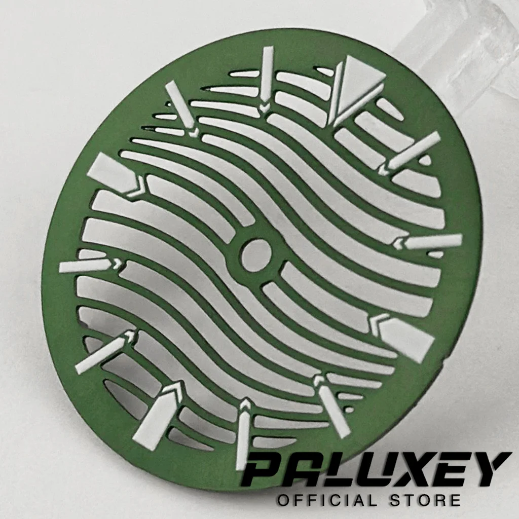 29mm Hollow Out White Black Blue Green Watch Dial Green Luminous Watch Faces For NH35 NH70 NH72 Movement Replacement Parts watch dial accessories watch face accessories
