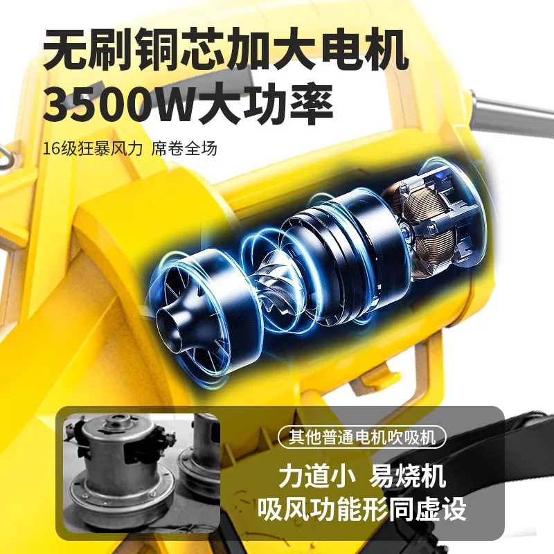 프리미엄 전동 공구 잎 흡입기 고출력 휴대용 정원 잎 분쇄기 블로우-흡입 겸용 헤어 드라이어 내구성