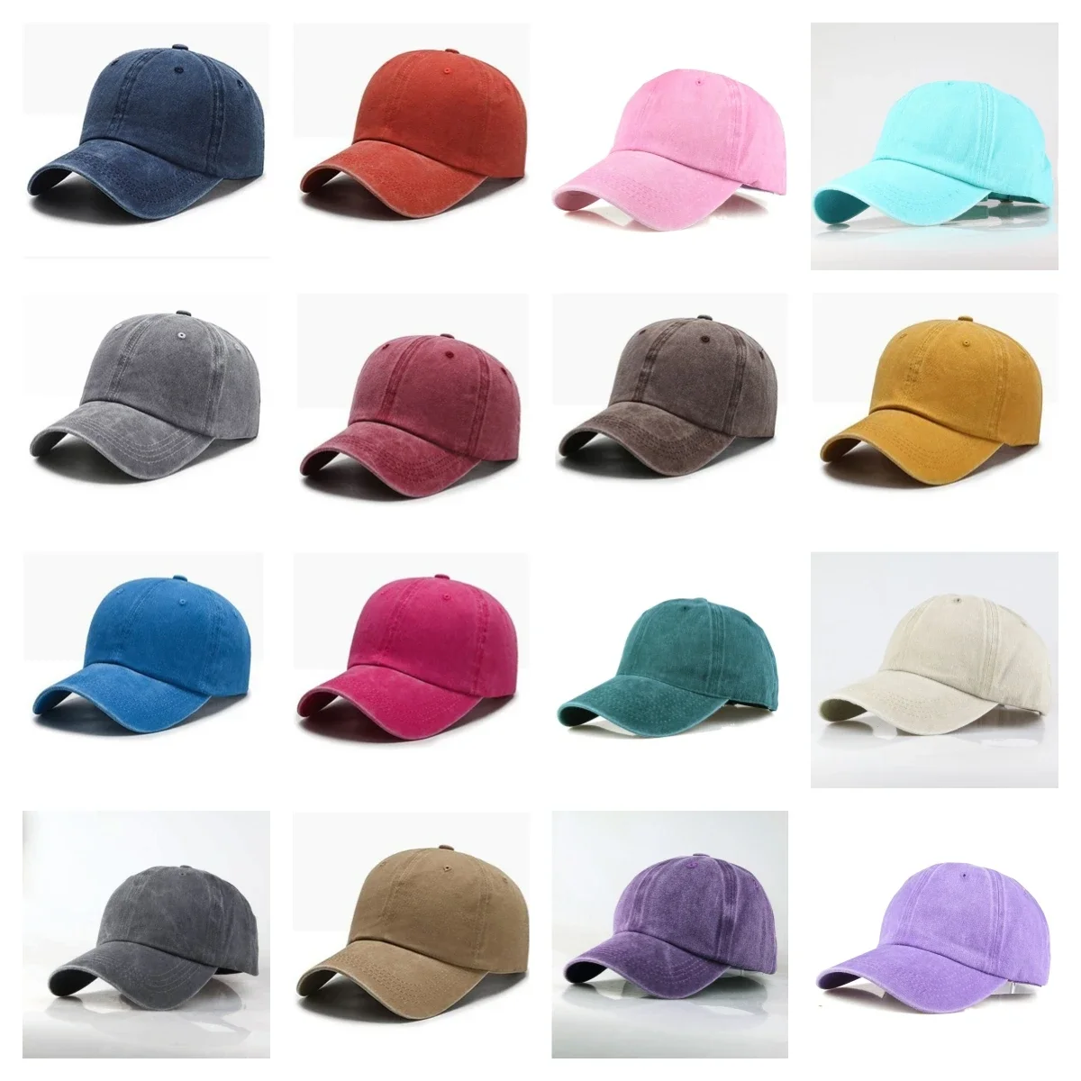 Solid Color Baseball Caps Women Men Snapback Cap Female Male Visors Sun Hat Cotton Trucker Hats Animal Sport Cap Hip Hop Hat