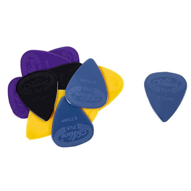 10PC 0.58/0.71/0.81/0.96/1.2/1.5mm Anti-slip Nylon Guitar Pick Non-slip For Acoustic Electric Guitarra Ukulele Accessories