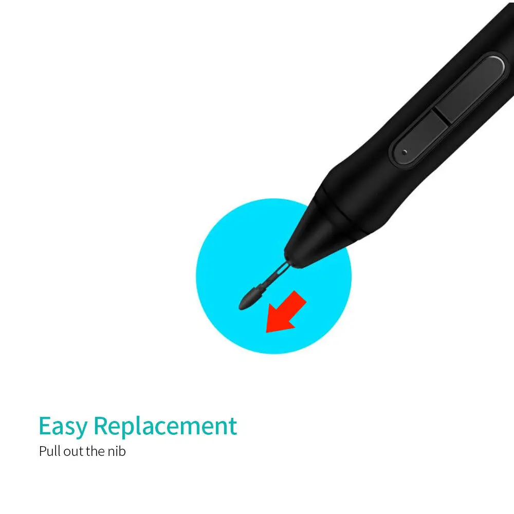 For HUION Pen Nib PN05 Replacement Nibs for Digital Pen PW500 PW507 Tablet Q620M HS611 For Kamvas Pro 16/12/13 Kamvas 20