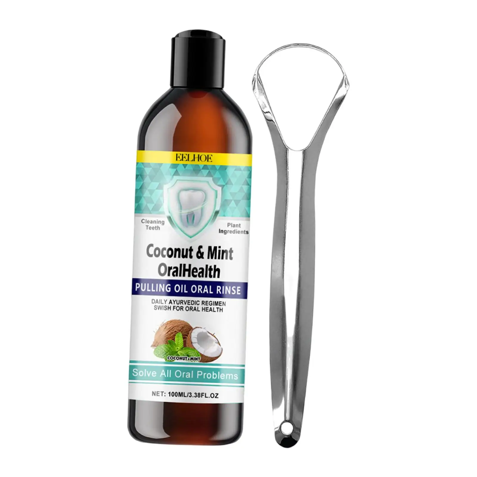 Coconut Oil Mouthwash Easy to Use Teeth Cleaning Fresh Brightening Accessory