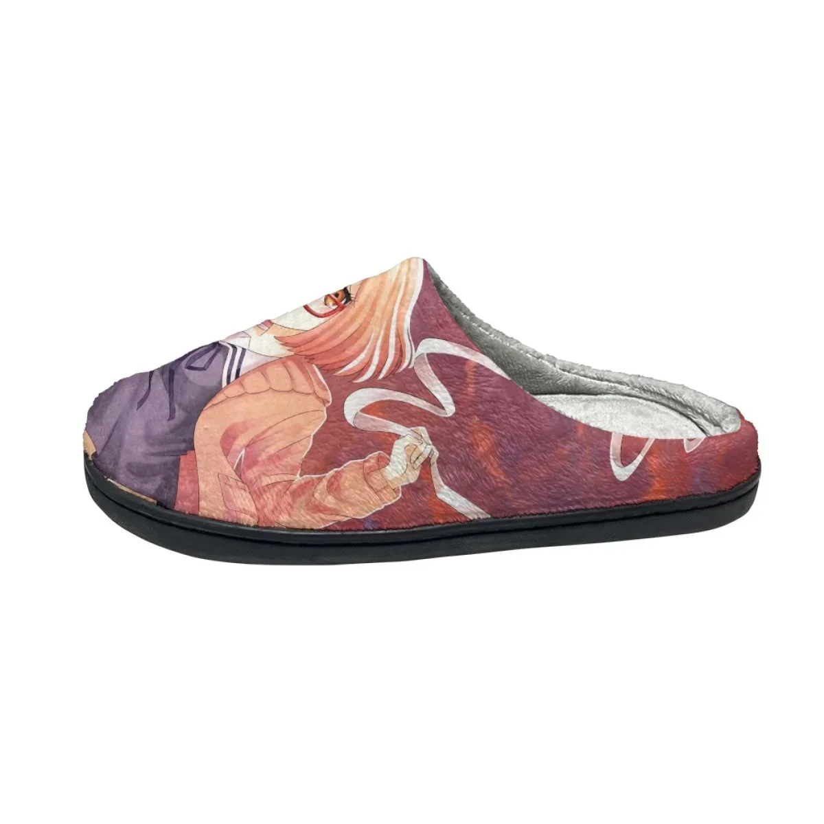 Kyoukai No Kanata Design Female Warm Cotton Slippers Print On Demand Casual Winter Home Shoes All-match Comfortable Men Footwear