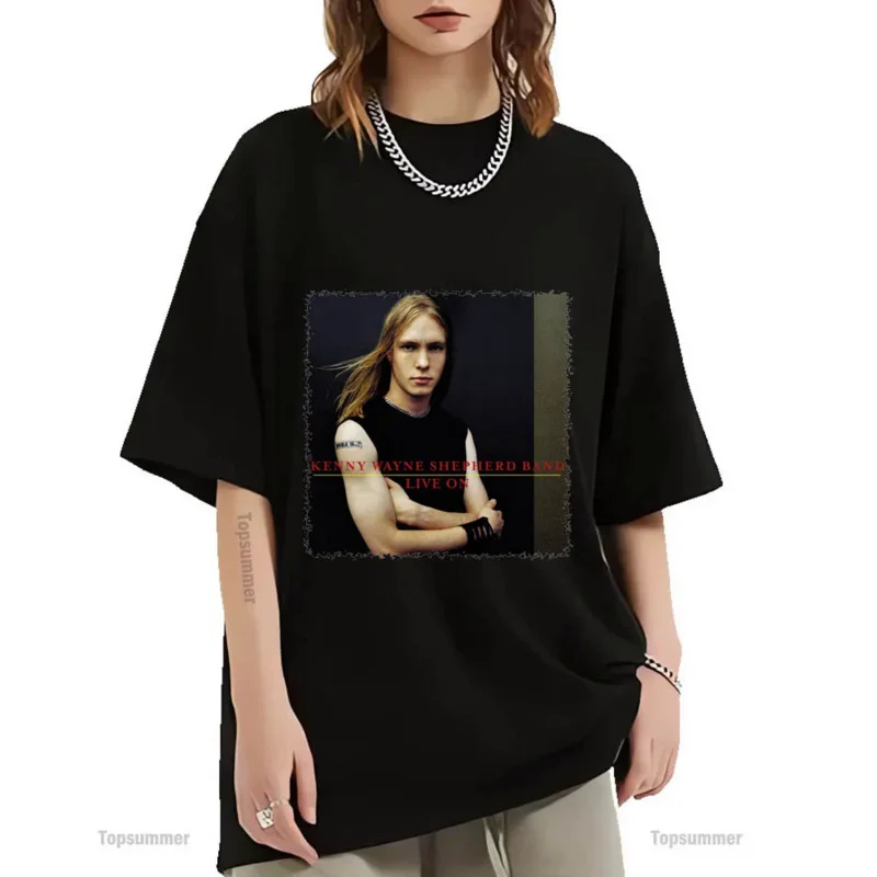 

Живональбумт-ShirtKennyWayneShepherdTourTShirtWomen'SPopFashionOversizedTeeShirtMen'SPlusSizeTops