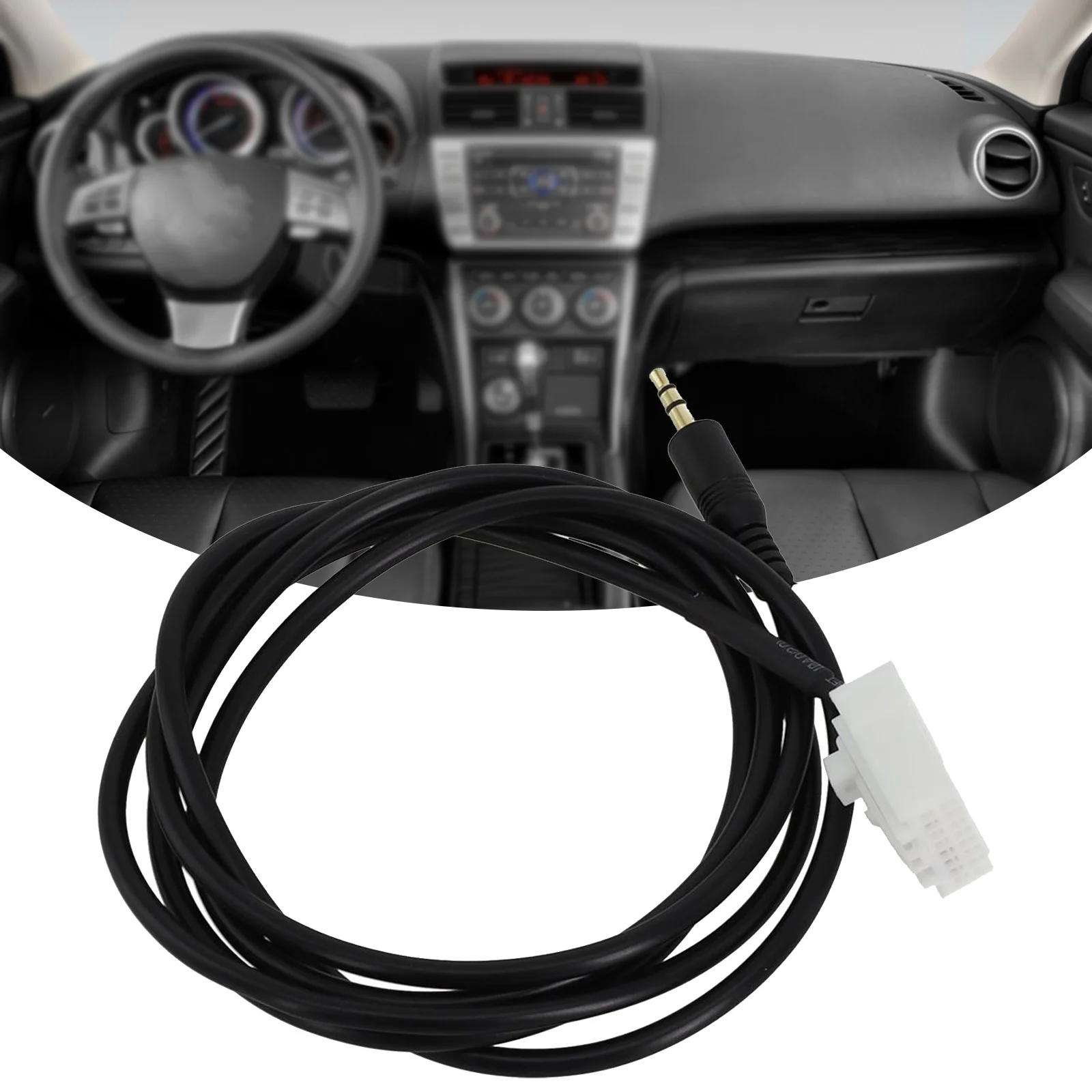 

3.5mm Black AUX Audio Adapter Input Cable For Mazda 2006-UP MP3 CD Changer 2024 Hot Sale Brand New And High Quality