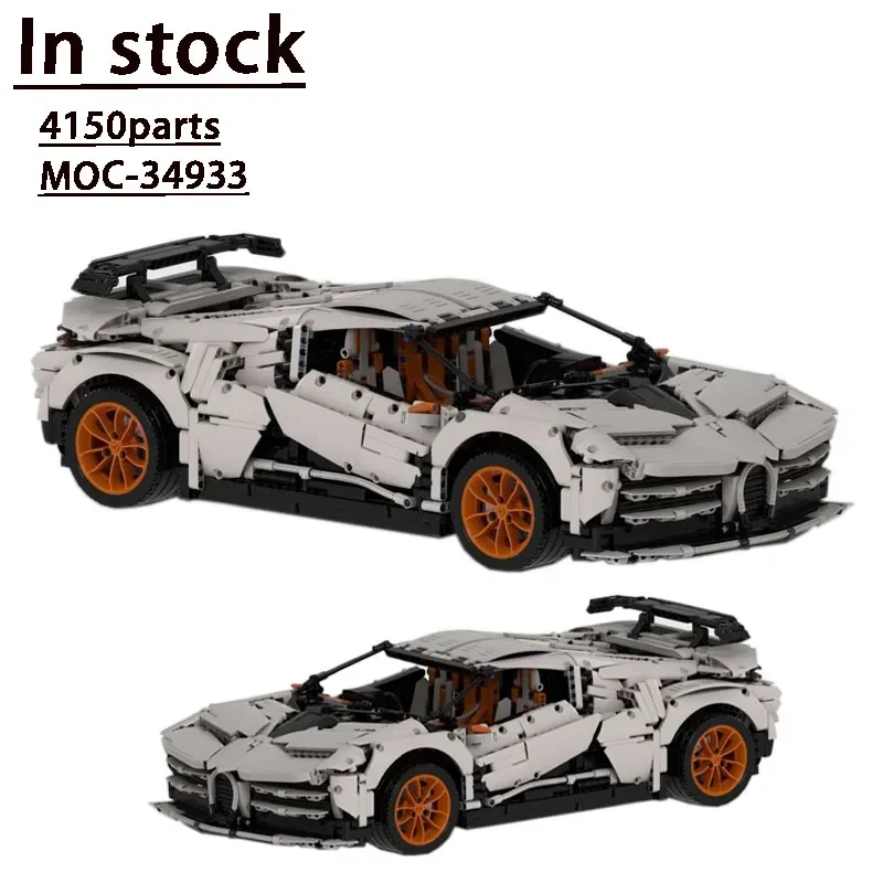 Moc-34933 Classic Movie Supercar Track Sport Car Stitching Building Blocks 1:8 Model; 4150 Parts Kids Birthday Gift Toys