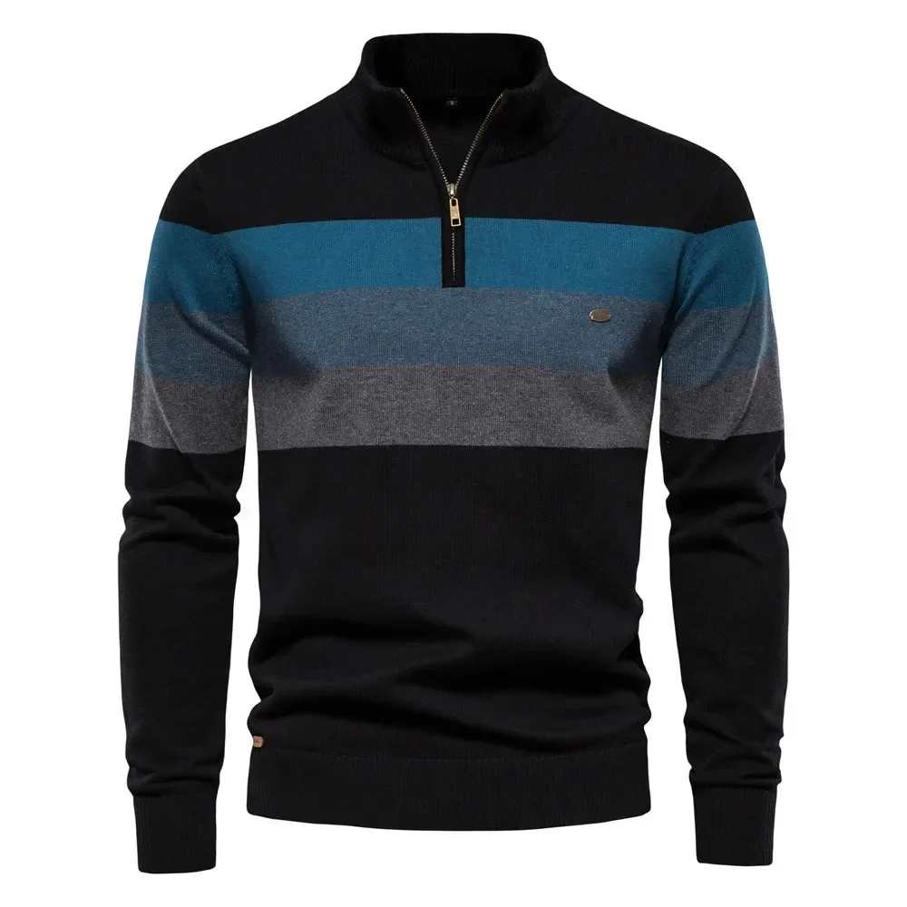 

Men's golf knit jacket 2023 Autumn/Winter Men's fashion Long sleeve crew neck jumper Warm and comfortable golf sports sweater