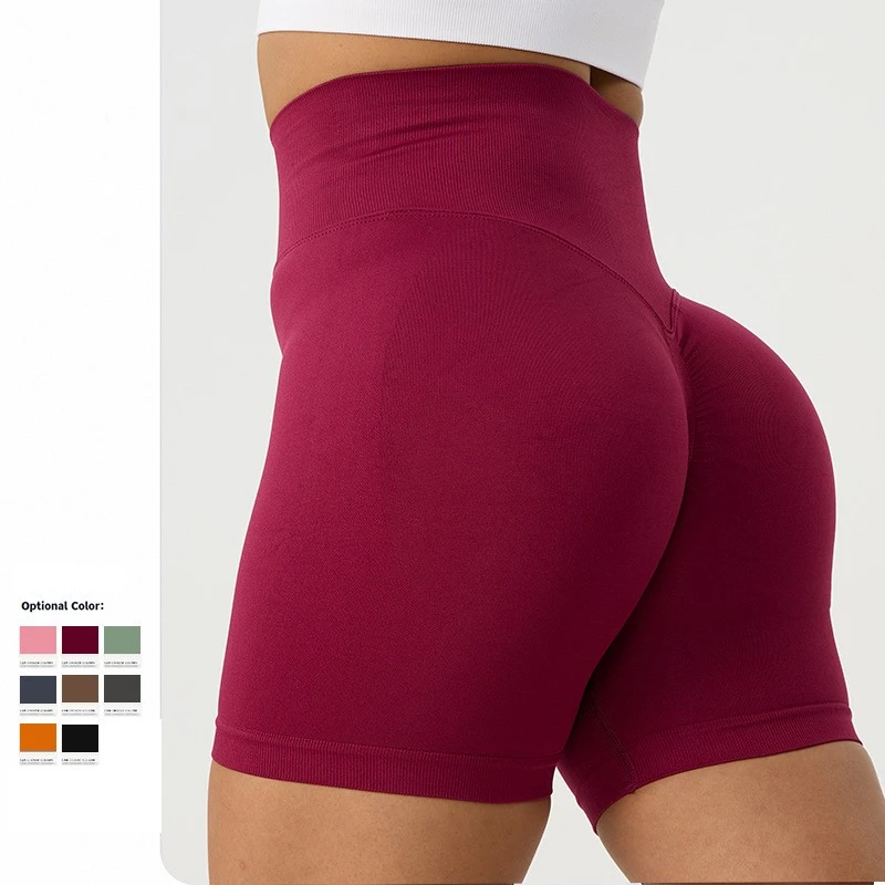 

High Waist Tummy Gym Wear Yoga Shorts Hip Lift Sports Leggings Quick Dry Breathable Workout Shorts Leggings