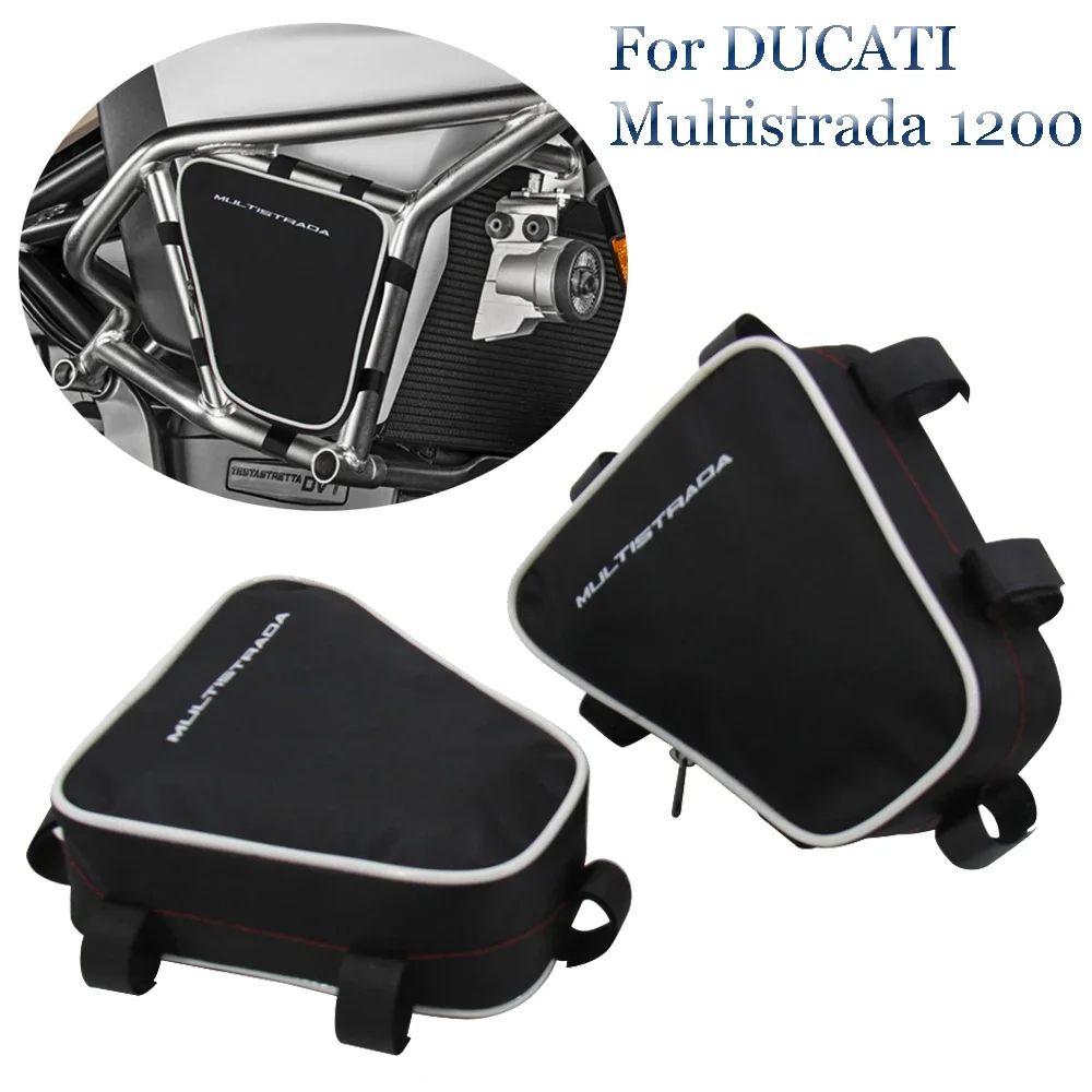 

Motorcycle Waterproof Repair Tool Placement Bag Frame Crash Bar Package Toolbox Bags For DUCATI Multistrada 1200