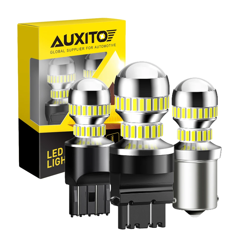 Auxito 2X T20 Led Canbus W21/5W 7443 7440 Drl Luce Di Retromarcia 1157 P21/5W 3157 Lampadina A Led Per Auto 1156 Ba15S P21W Led Turn Singal Light