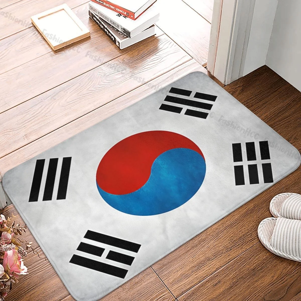 

Korean Non-slip Doormat National Flag Of South Korea Bath Bedroom Mat Outdoor Carpet Indoor Modern Decor