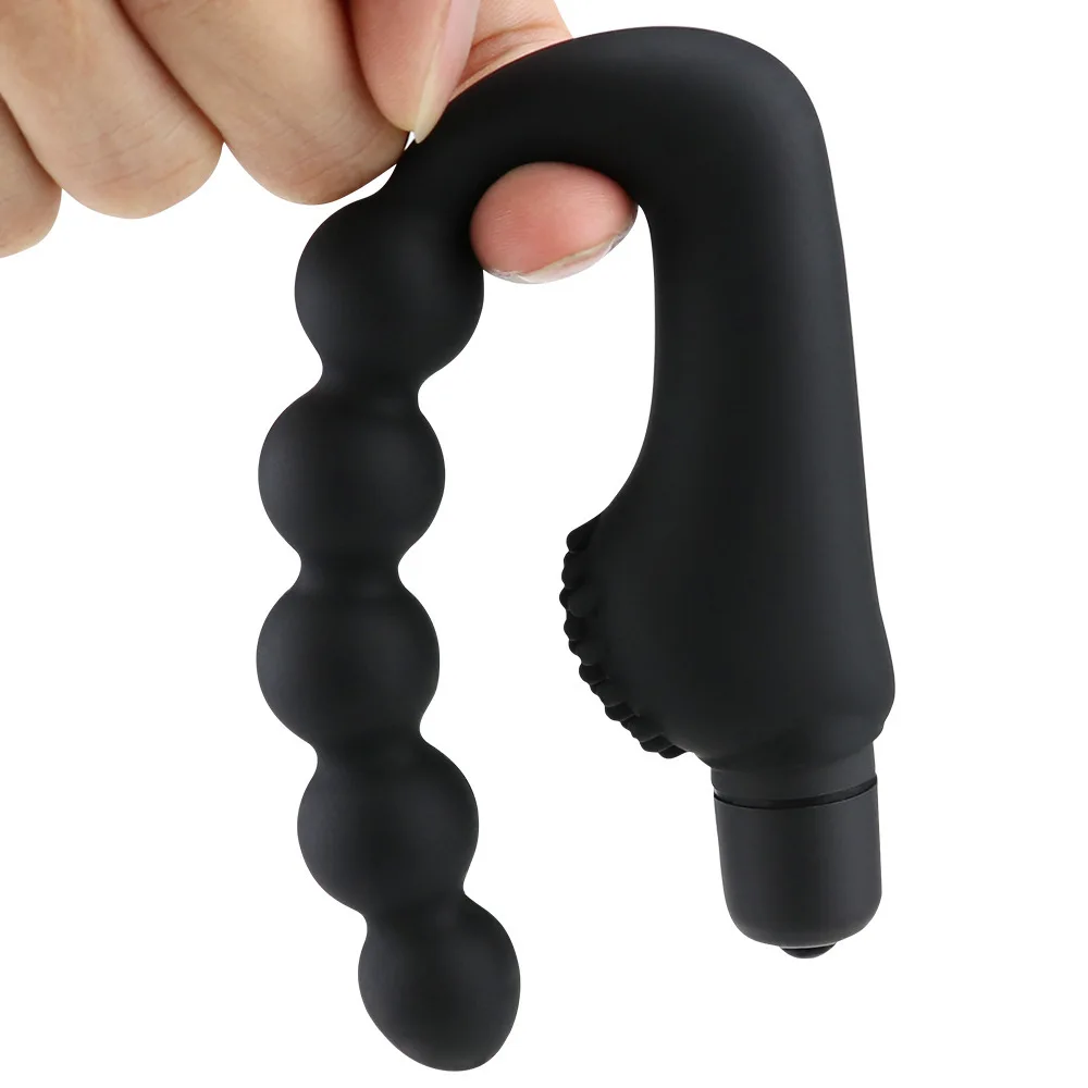 Anal Plug Vibrator Granular prostate massager waterproof 10 speed stimulation buttocks silicone adult female male sex toy