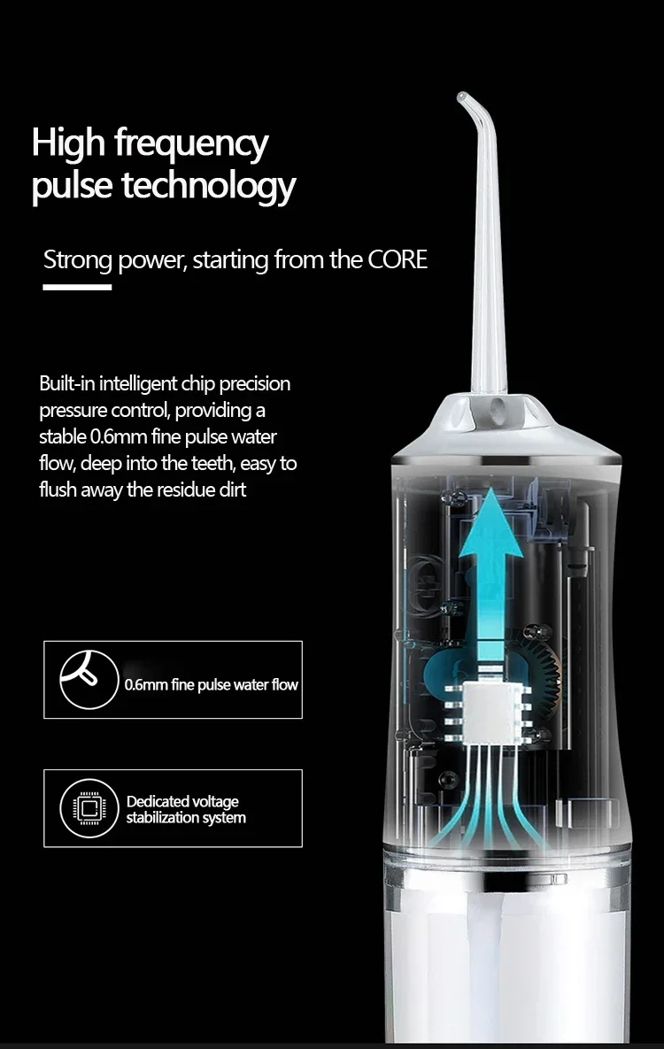 water flosser setup