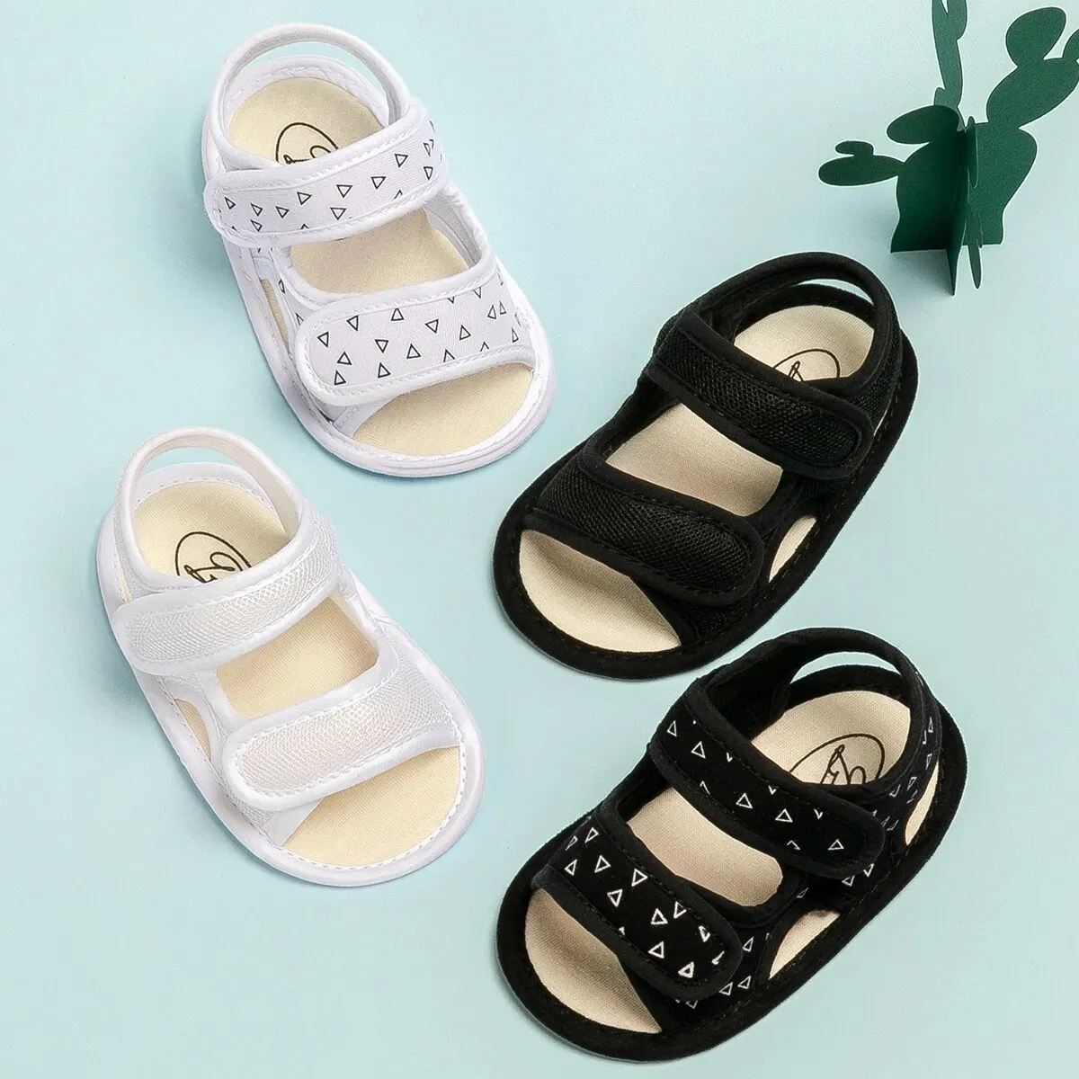 Meckior Summer Baby Flats Canvas Garden Sandals Toddler Sandal Flower Soft Cotton-Padded Anti-Slip Crib Shoes First Walker kids shoes kids sandals baby sandals sandals and clogs