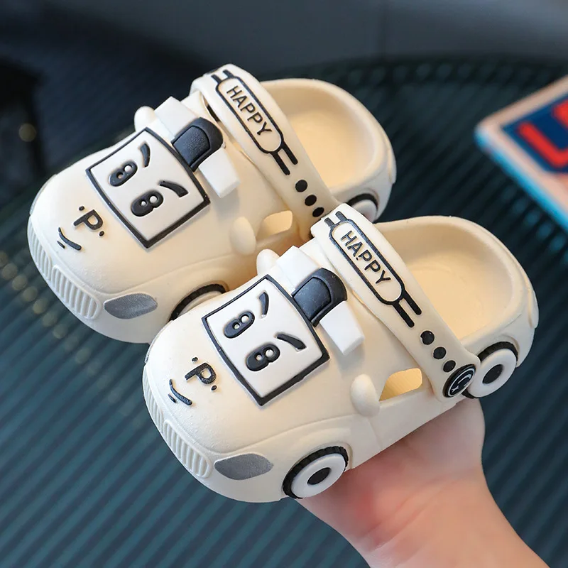 

Children's Sandals and Slippers Boys and Girls Cute Cartoon Anti Slip Perforated Shoes with Soft Soles