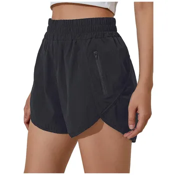 2025 Womens Yoga Outfits High Waist Shorts Exercise Short Pants Fitness Wear Girls Running Elastic Adult Pants Sportswear 5