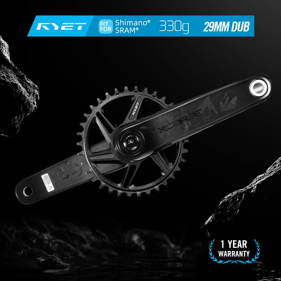 SRAM Pédalier rouge – 170 mm, 2 x 12 vitesses, 46/33t, montage direct à