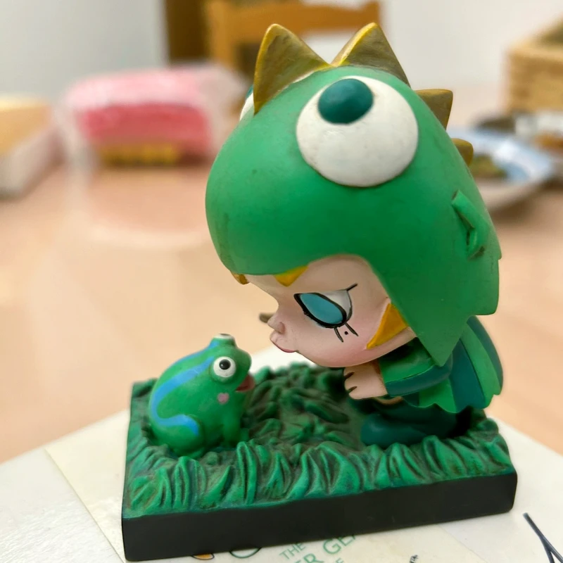 

Винтажная Шестерня Молли Монстр 2013 с фигуркой лягушки, цвет Гренн, редкая коллекция кукол, дизайнерская игрушка, подарок, художник