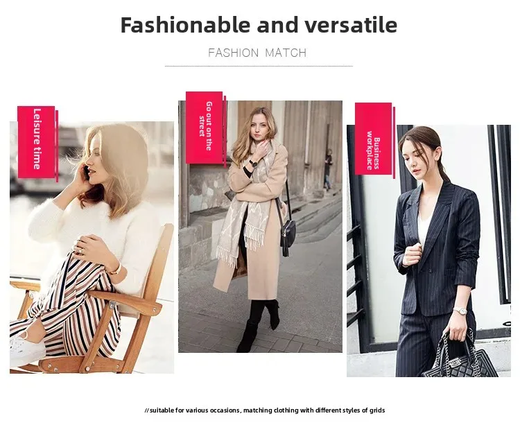 Orologio da polso al quarzo da donna alla moda GUOU con cinturino in vera pelle, diamanti, strass, calendario, lente d'ingrandimento, orologio da donna_voghion.com