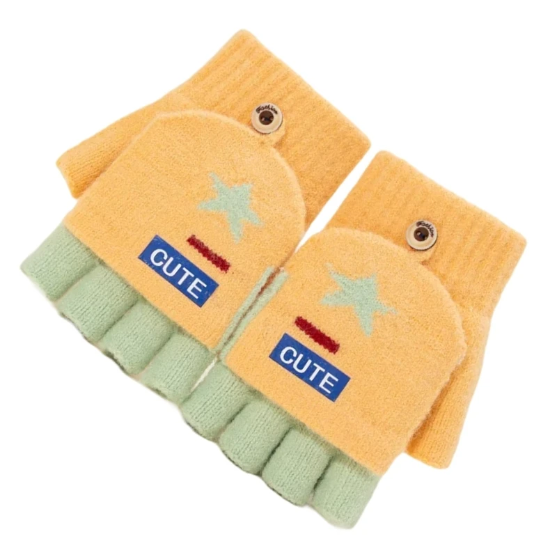 2pack Outdoor Sports Gloves Children Durability Mittens Skiing Cycling Gloves for Skiing Walking and Everyday Warmth
