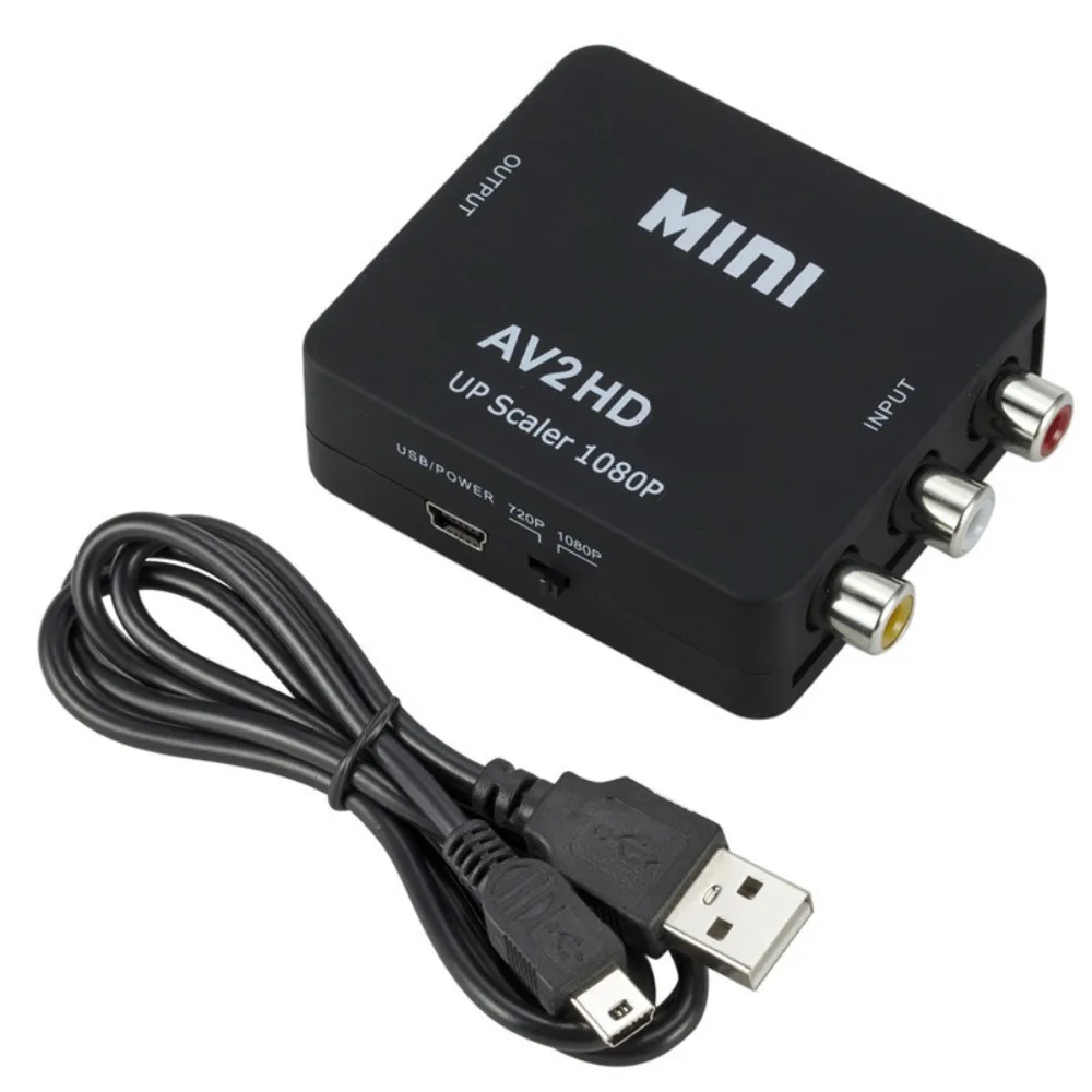 

Connection Cable AV To HDMI Converter RCA To HDMI HD 1080P AV To HDMI Video Adapter High-definition Display AV Input