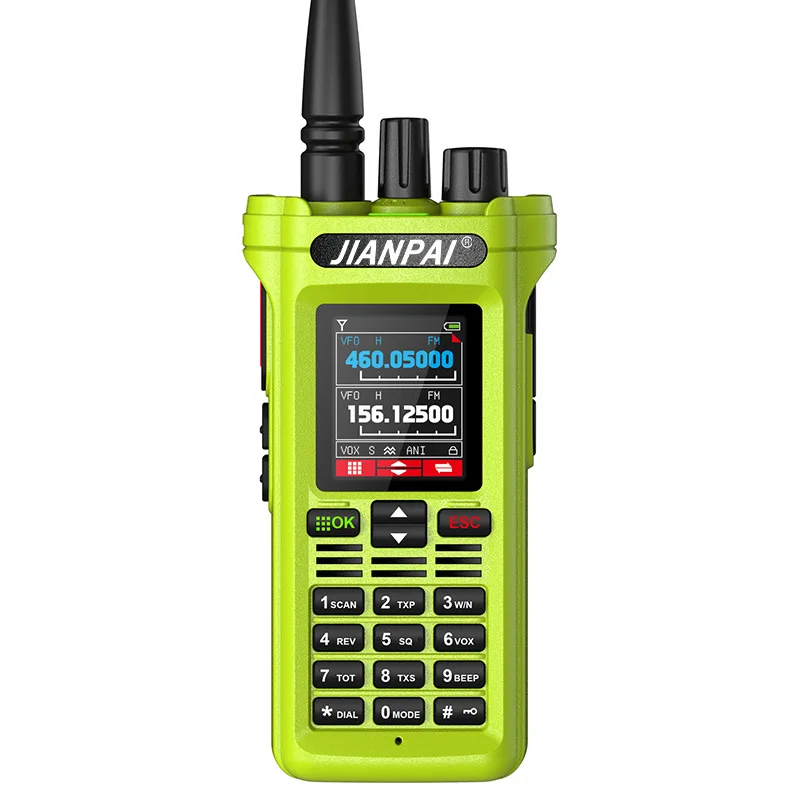 Jianpai GT-12 walkie-talkie outdoor full-band handheld civil wireless FM aviation self-driving tour TYPE-C charging