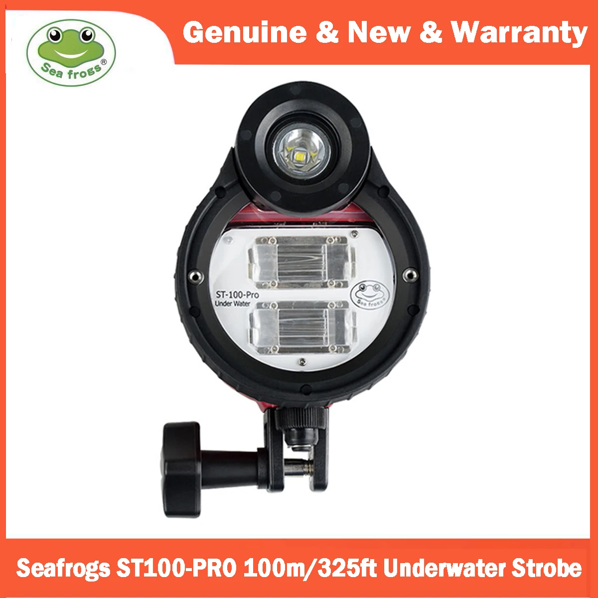 Seafrogs St100 Pro 100M/325Ft Luce Flash Per Fotocamera Impermeabile Stroboscopica Subacquea Per A6500 A6300 A7 Iii Rx100 Iv Custodia Subacquea