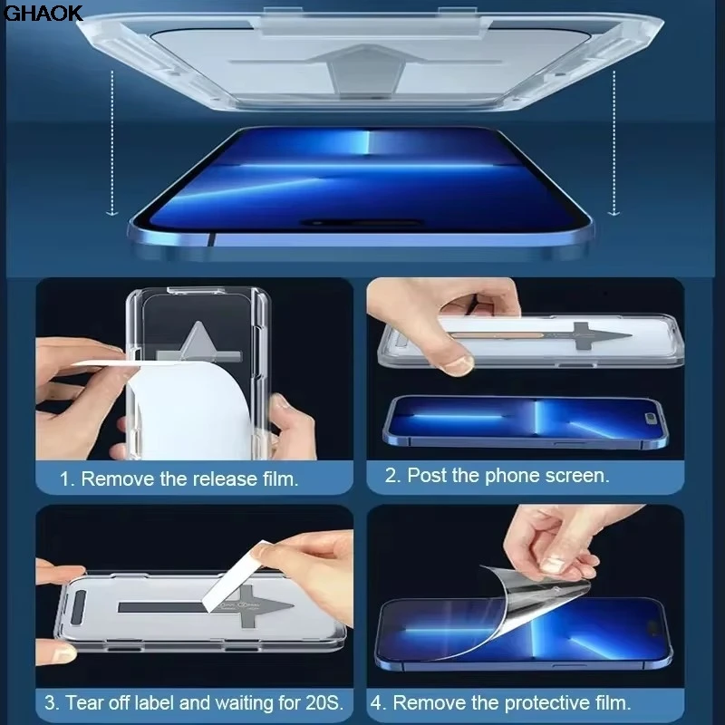 Ultra-Clear Premium Tempered Glass Screen Protector - Dust-Free Easy Install