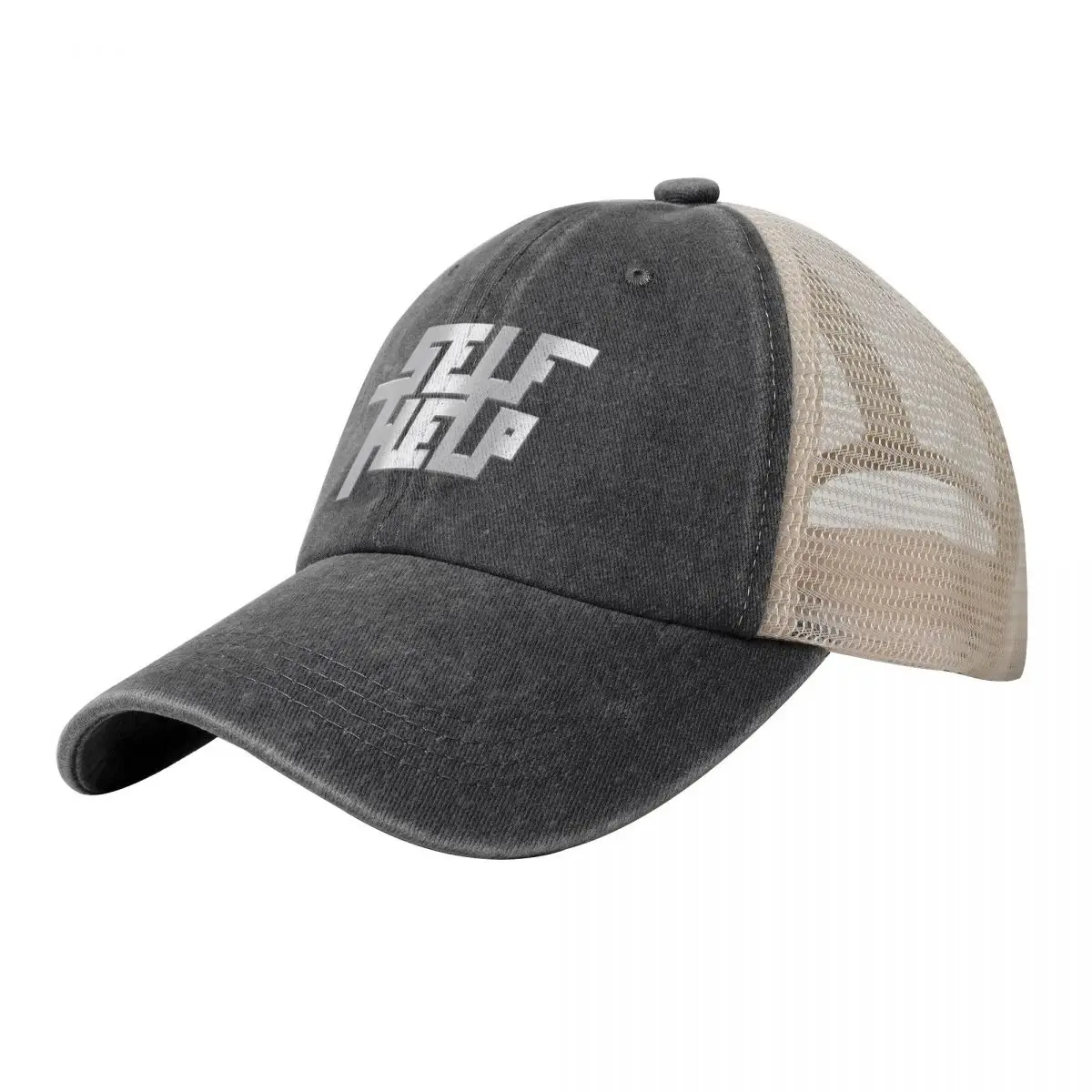 

Self Help Cowboy Mesh Baseball Cap Dropshipping Military Tactical Cap Icon Fluffy Hat Caps For Men Women's