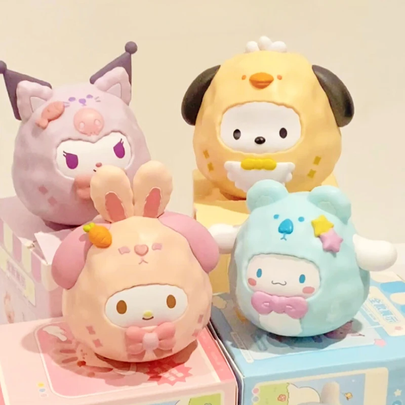 

Cute Cartoon My Melodys Kuromis Cinnamorolls Pochaccos Doll Kids Cute Desktop Decoration Parent Child Interactive Puzzle Toy