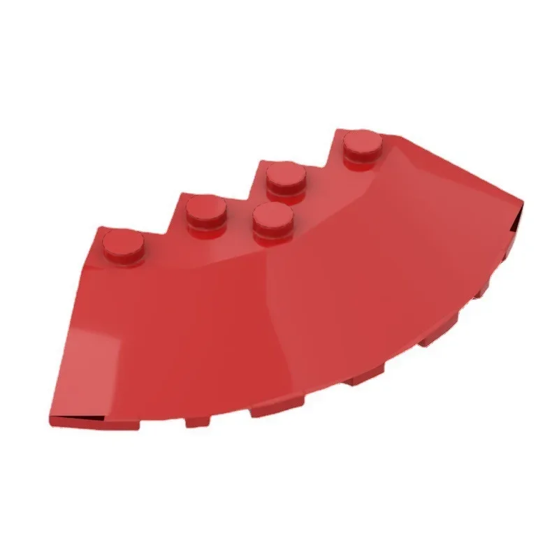 [12개입]【50g】 95188 인터로킹 6x6 라운드 코너 브릭, 어린이 DIY STEM 빌딩 블록 장난감, MOC 제작자들을 위한 선물