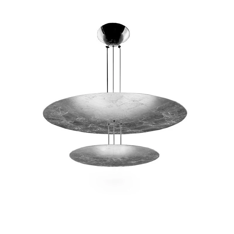 2 Layer Chrome Umbrella Dimmable LED 2024 Chandelier Lighting Hanging Lamps Suspension Luminaire Lampen For Living Room