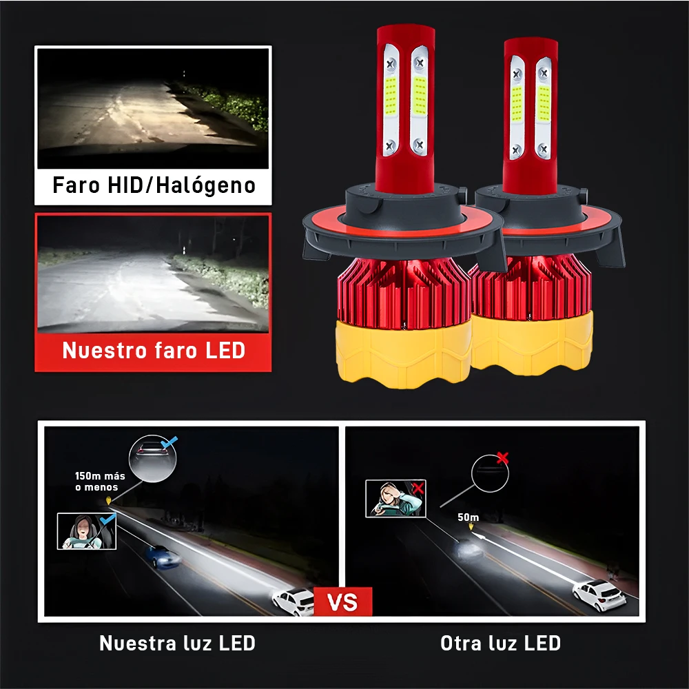 

High Performance LED Headlight Bulbs - H4 H7 H8 H9 H11 H13 HB3 HB4 HB5 HB1 HB2