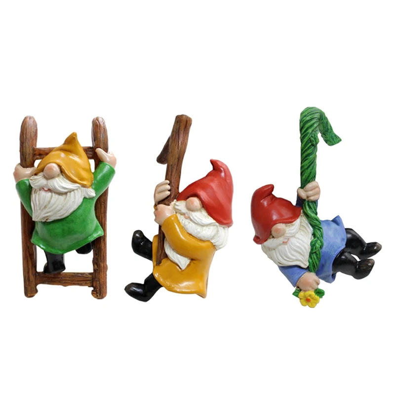 

Сказочные садовые аксессуары Mini Gnomes Garden Kit, статуя карлика для сказочного сада, украшение для дома, 3 шт.