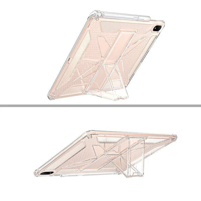 Clear TPU Tablet Pencil Holder Case with Shockproof Airbags