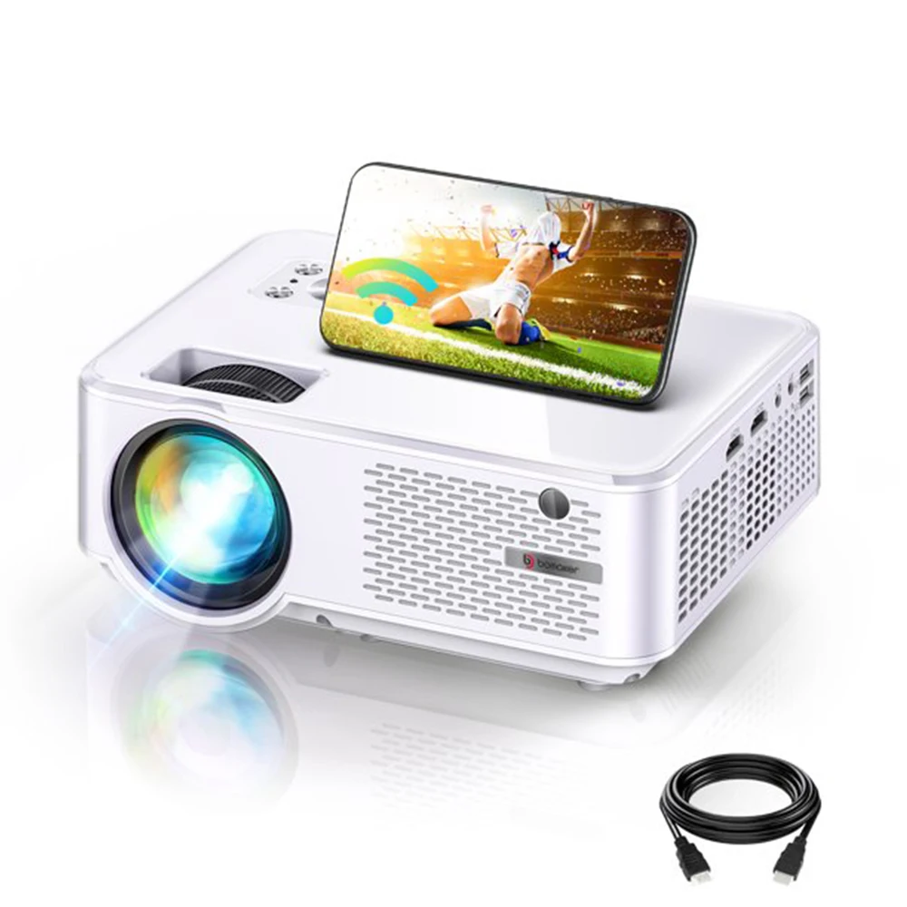 BOMAKER C9 LED Projector Android WIFI Full HD Supported 1080P 300inch Big Screen Projector Home Theater Smart Video Beamer art projector Projectors