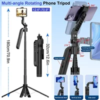 Auto Face Tracking Tripod 360° Rotation Mount, 71" Auto Tracking Phone Holder Motion Sensor Tripod Selfie Stick with Remote - Image 3