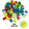300PCS Transparent Mixed Color Plate Tile Slope Round 1x1 3024 4073 98138 3070 54200 Building Block Part Brick Pixel Art DIY Toy 4