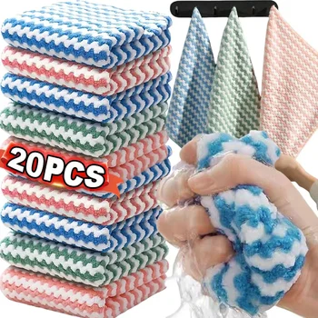 Microfiber Cleaning Cloths | High-Absorbent Dish Rags for Kitchen & Household