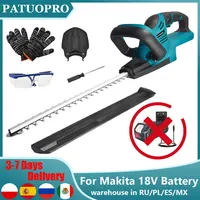 Brushless Electric Hedge Trimmer Home Lawn Mower Garden Landscaping Hedge Pruner Trimmer Tool For Makita 18V Battery（No Battery） 1