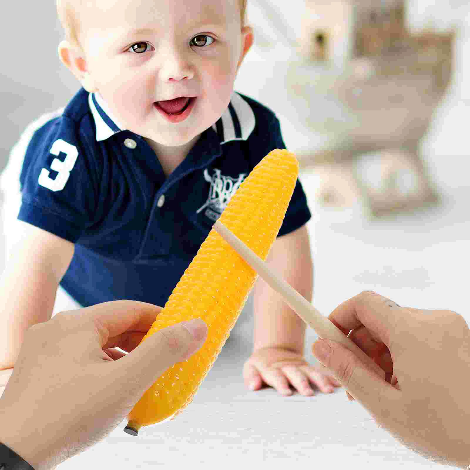 Sand Shaker Instrument Simulated Fruit Sandbox Corn Shape Kids Musical Percussion Toy fruit sandbox toy