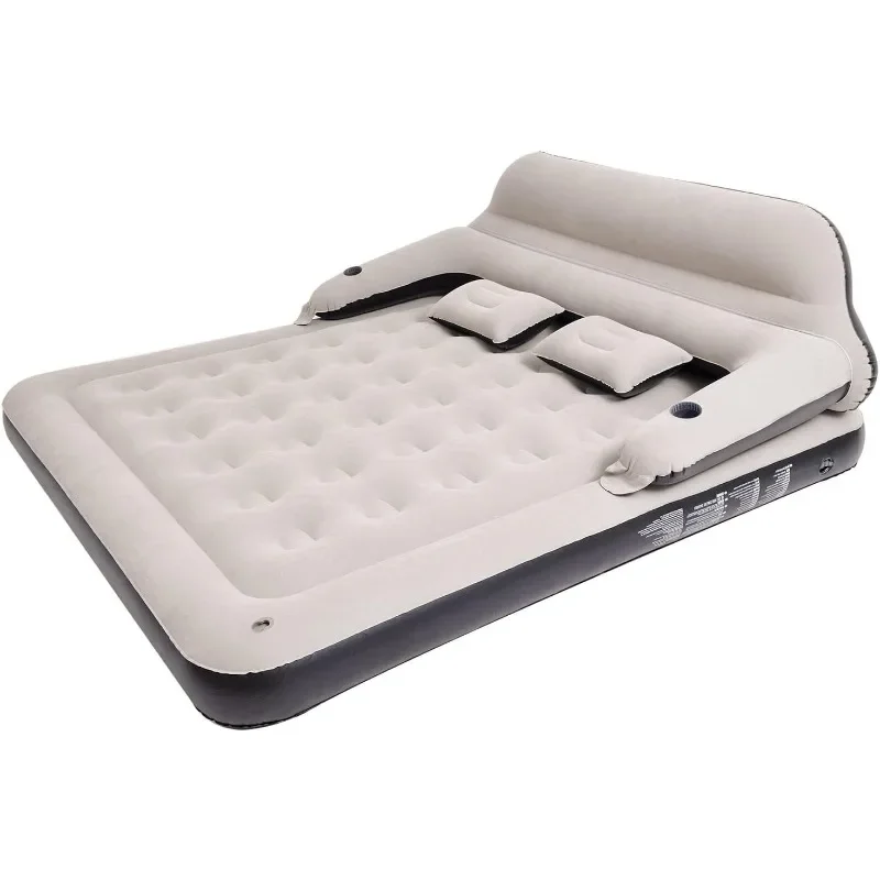 

Queen Size Blow Up Bed for Outdoor Overnight Air Mattress Sofa Bed for Camping,Portable Inflatable Couch with Pillow