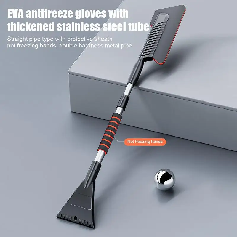 Car Windshield Wiper Snow Removal Brush Removable Snow Shovel Extended EVA Cleaning Tool Broom Cleaning Accessories