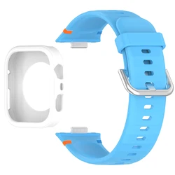 Protective Soft Case with Silicone Sports Strap for Smartwatch Fitness Bands (UW)