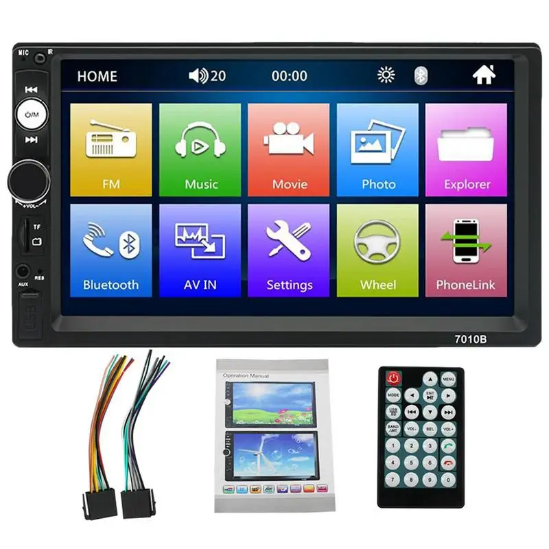 

2 Din 7 Car Radio Stereo FM GPS Reversing Image Autoradio Touch Screen AHD For Auto Car MP5 Player Vehicle Power 12V