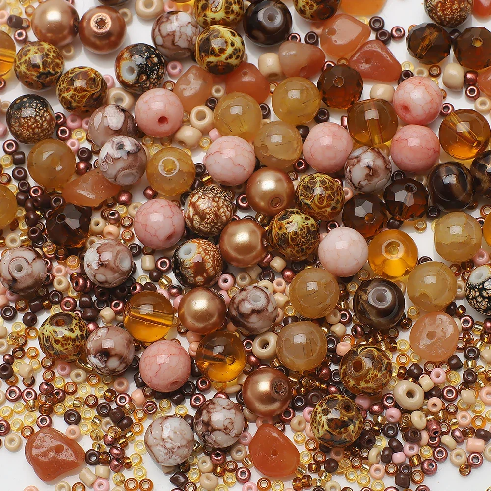 Green Crystal Glass Round Beads for Jewelry & Crafting - 45g Seed Beads for Handmade Creations