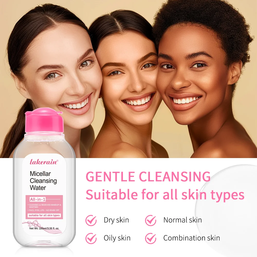 All in One Cleansing Water Deep Makeup Remove Sensitive Soothes Vegetarian Non-stimulating Cleaning Hydrate Cleansing Products 5