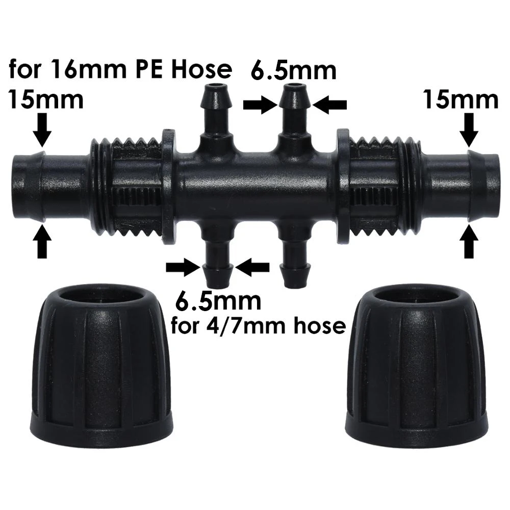 Connettore Riduttore Spinato Tubo da 16 Mm a Adattatore 4/7