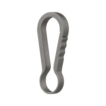 Mini Titanium Alloy Carabiner Keyring Outdoor Camping Hiking Backpack Hook Keyring Horseshoe Hook Keyring Daily Portable Tool